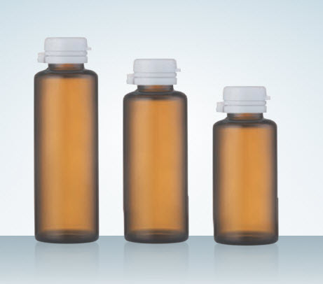 Round Glass Bottle with Peel Off Cap